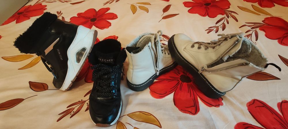 Ghete fetița Skechers 33 și HM 32 - pachet promo