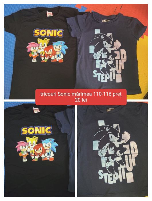 Tricouri și pantaloni scurți mărimea 110-116