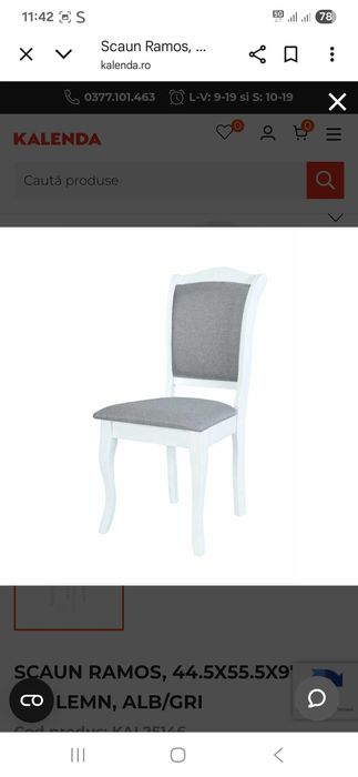 Masa extensibila cu 6 scaune