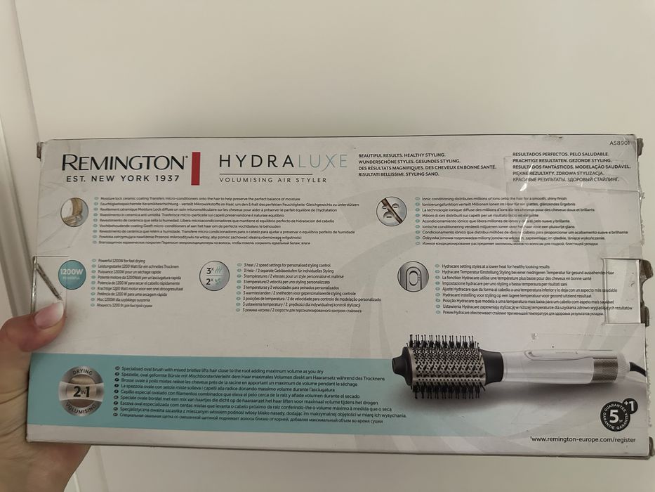Perie Remington HydraLuxe Perie Par Uscator perie rotunda