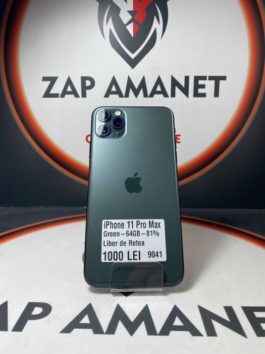 Zap Amanet Vitan - iPhone 11 Pro Max - Green - 64Gb - 81%