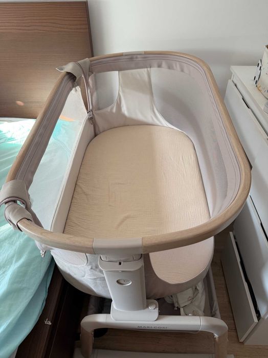 Pătuț co-sleeper Maxi-Cosi Iora Air - Classic Beige