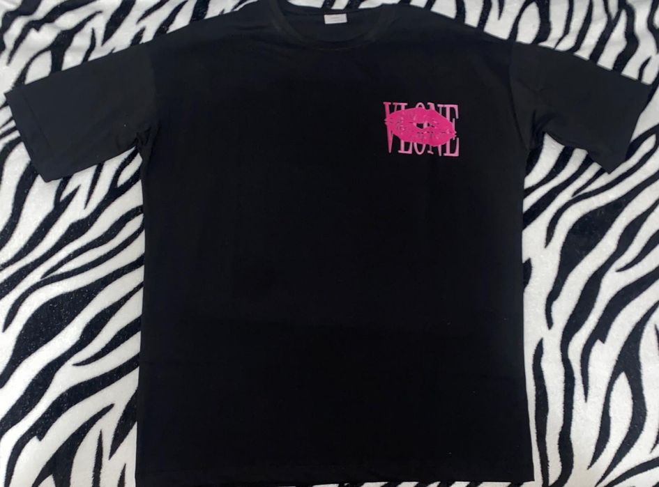 Tricou oversize unisex cu imprimeu VLONE KISS