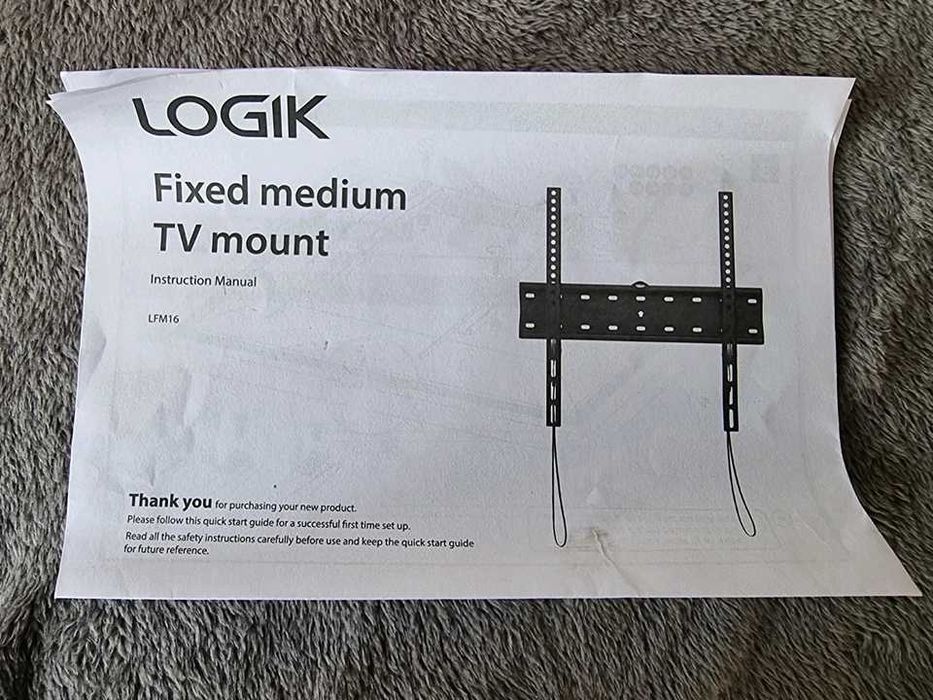 ТВ стойка LOGIK LFM16 Fixed TV Wall Mount Bracket - Up to 43"