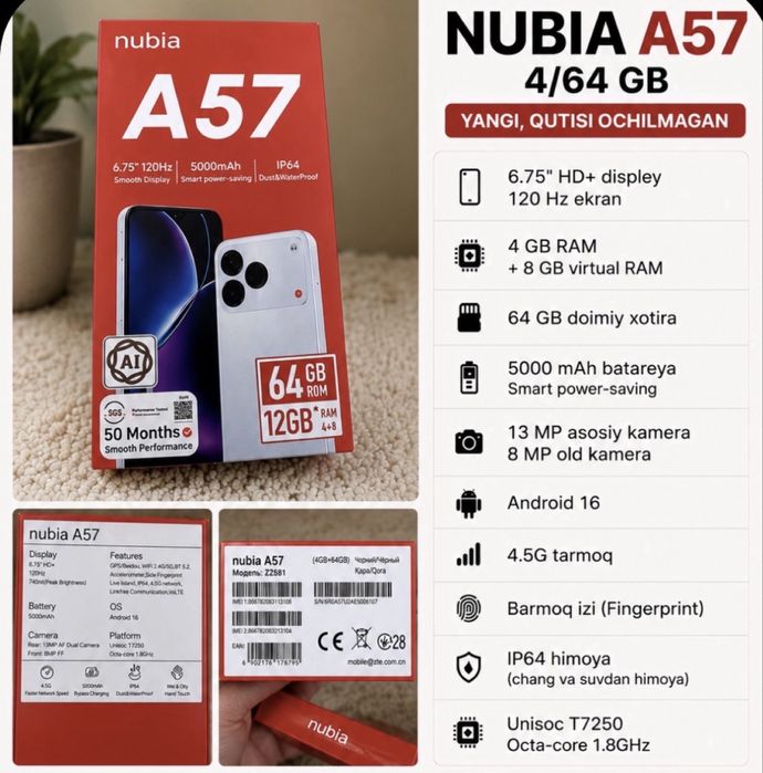 Iphone samsung dek iwlashi nubia a57
