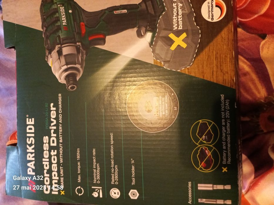 Doua autofiletante cu  impact Parkside  noi in valiza.