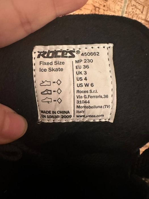 Коньки женские 36 размера.