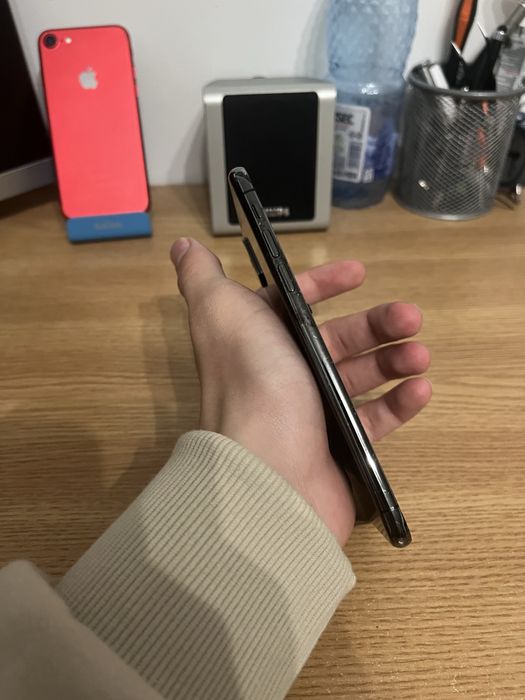 Carcasa iphone XS neagra originala