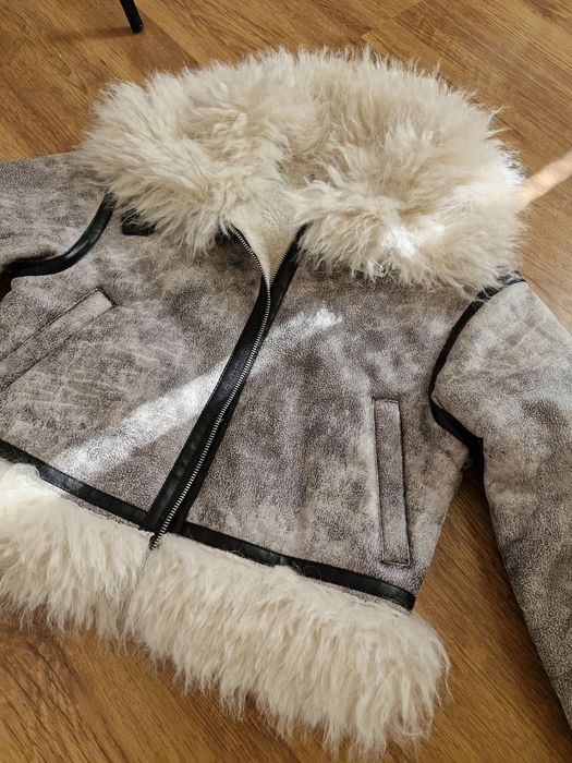 ново дамско палто с косъм