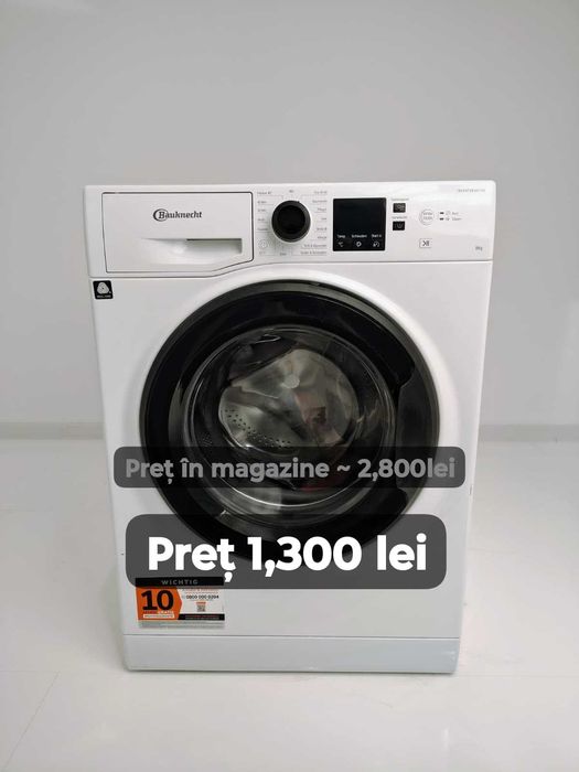NOU !!!  Mașină de spălat rufe WHIRLPOOL – 9 kg SuperECO945 A B92