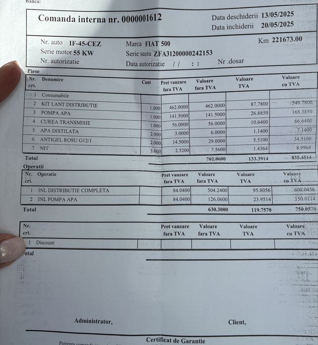 Fiat 500 1,3 diesel