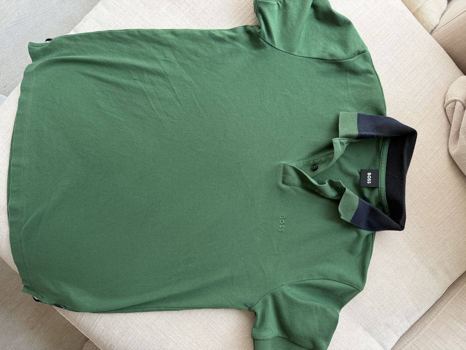 Boss тениска с якичка