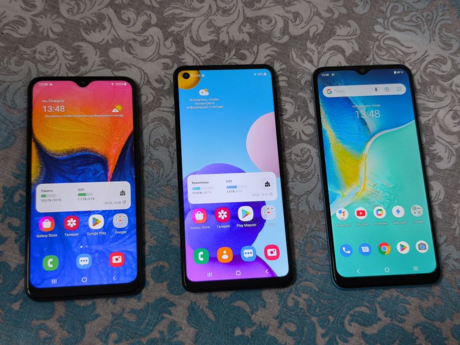 Samsung A10, A21s, Y15s