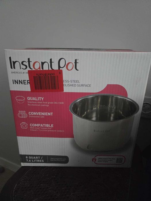 [Ново] Вътрешен съд за Instant Pot от неръждаема стомана