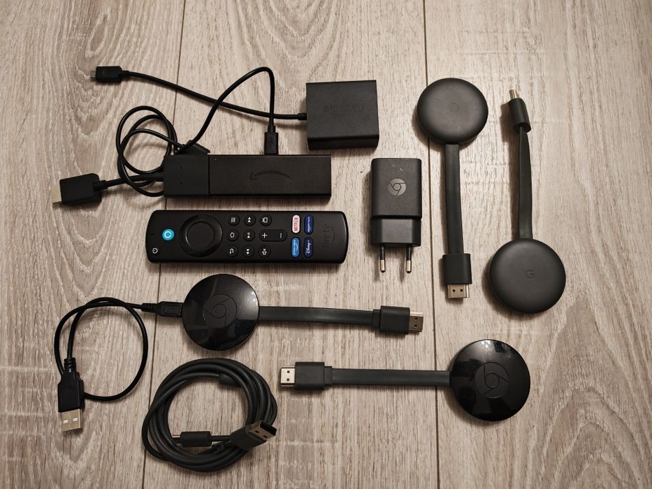 Amazon Fire Tv Stick HD, Google Chromecast 2 si 3