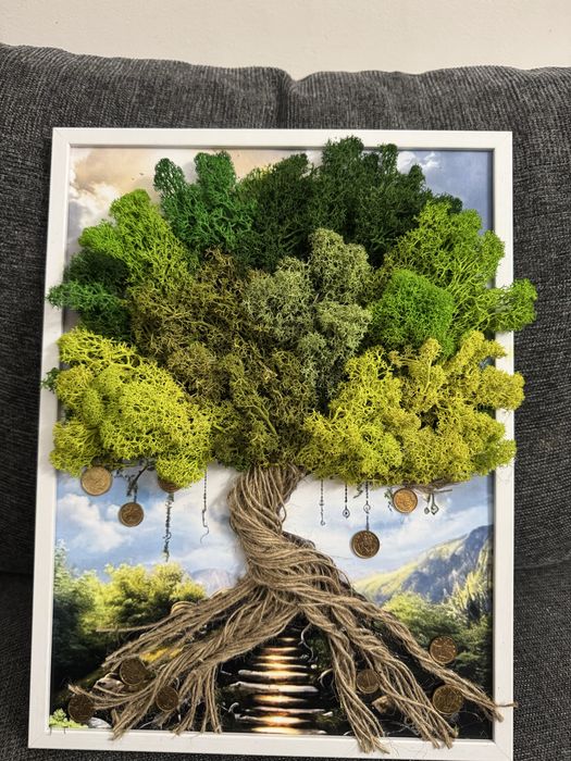 Картина за повод със скандинавски мъх