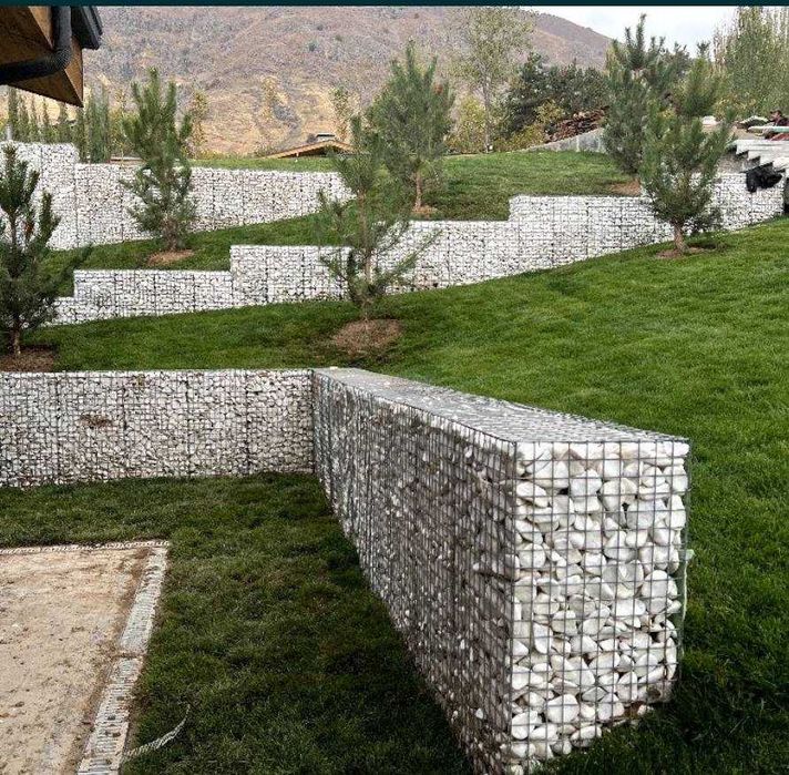 Gabion setka lisavoy Оцинкованная проволока Габион сетка