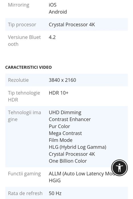 Vand Tv samsung smart Uhd 138cm