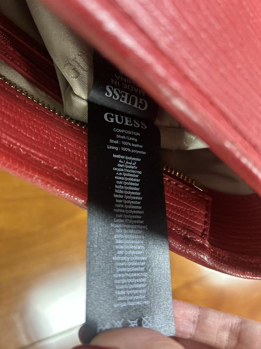 Guess geanta piele naturala