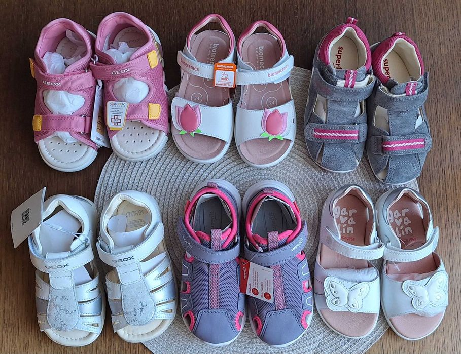 Сандали, чисто нови, Geox, Biomecanics, Superfit - н. 24