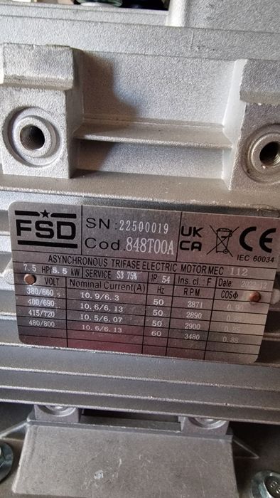 Компресор за въздух 270Л. Fini Italia