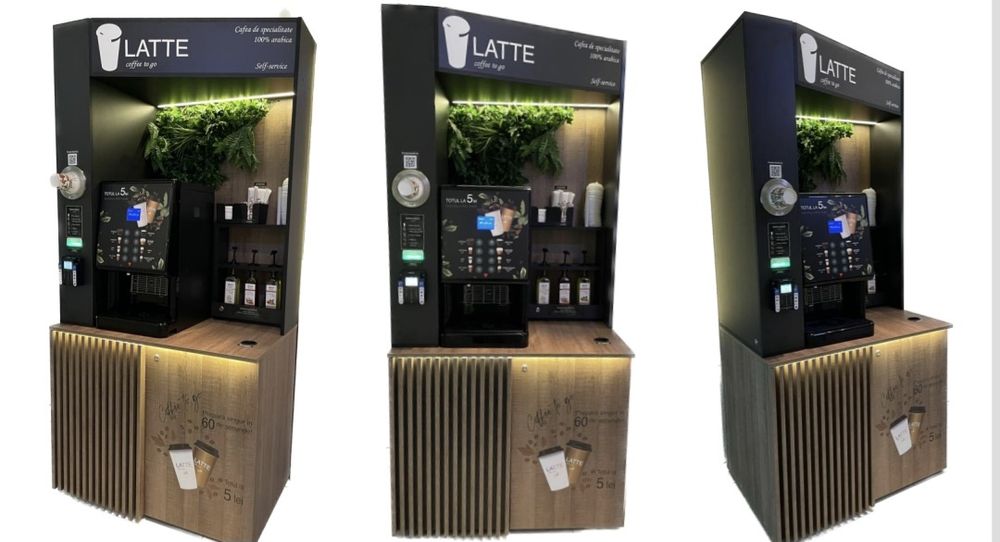 Aparat vending cafea (tip LATTE) – ideal pentru business / venit pasiv