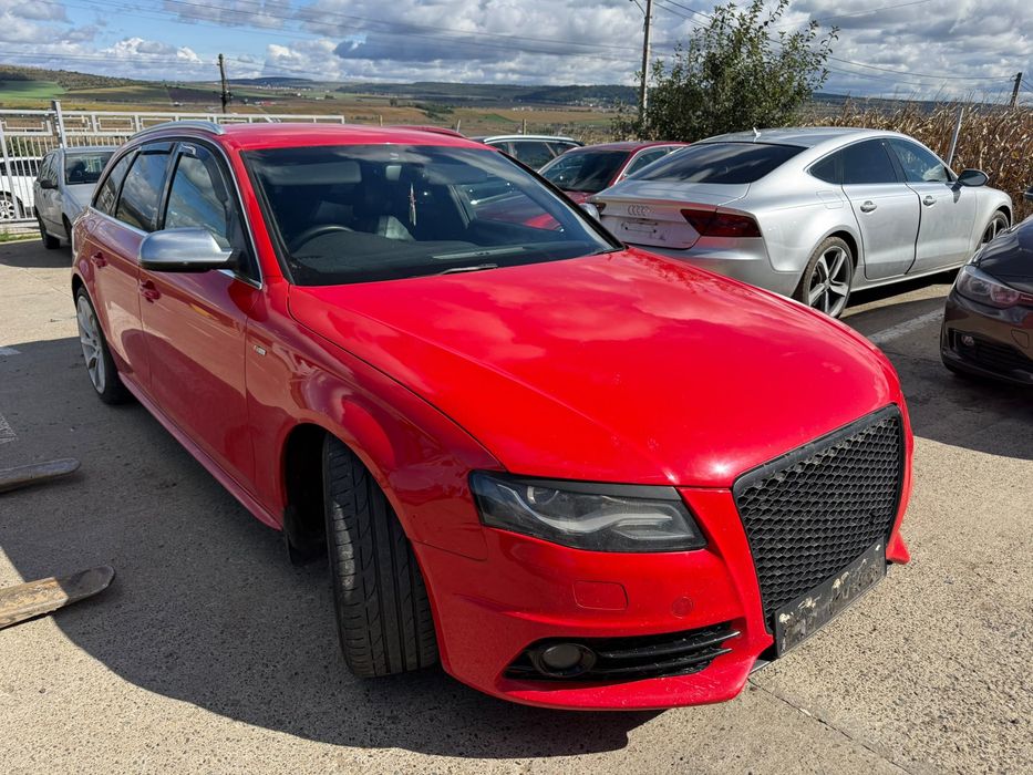 Dezmembrez Audi a4 b8 sline break 2009 rosu LZ3M 3.0 tdi CCWA quattro faruri bixenon