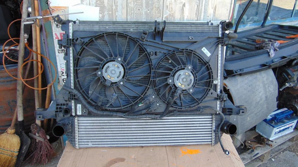 Set radiatoare renault master 2018-prezent radiator apa clima intercooler ventilatoare 2.3 euro 6 opel movano