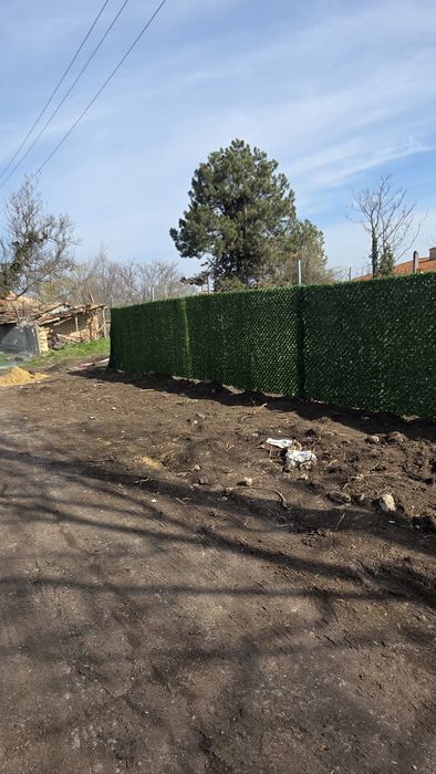 Изграждане на огради (ограда)с циментови бетонни колове