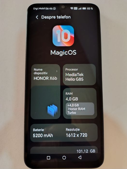 Telefon Honor X 6 B