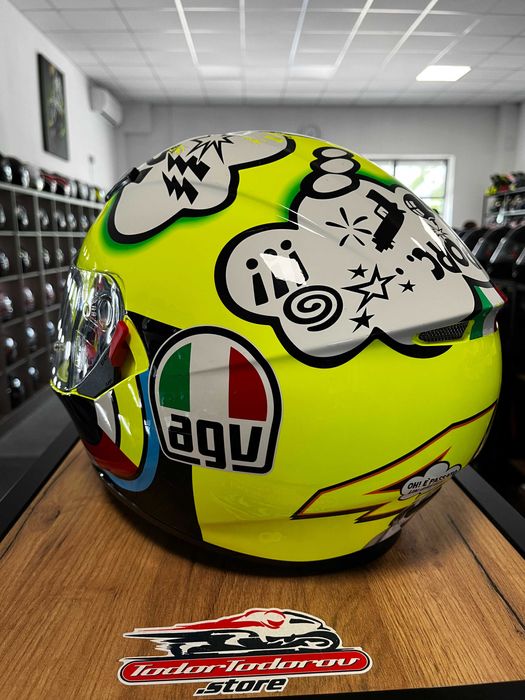 Мото каска за мотор  AGV K3 SV VR46 Missano ,М-L 58  см.,вградени очила