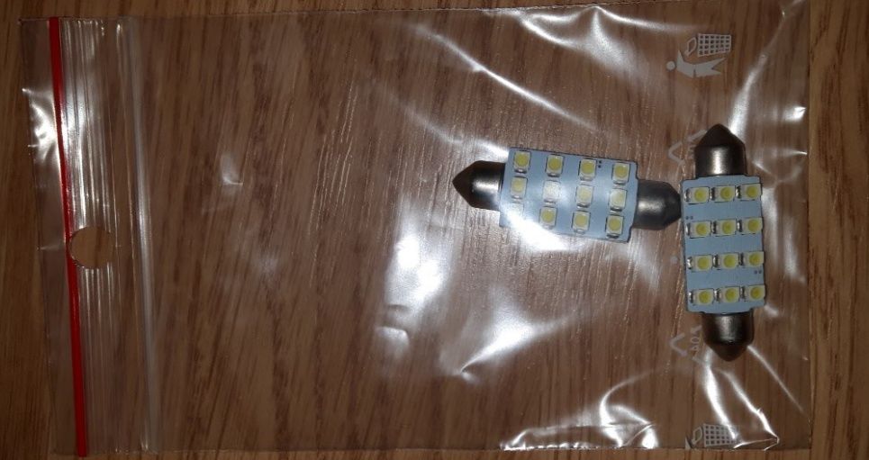Bec LED numar C5W 12V 41mm 12 LED SMD 3528 1210 Car Dome Light Festoon