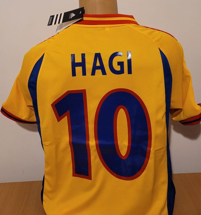 Tricou retro Romania- Hagi nou