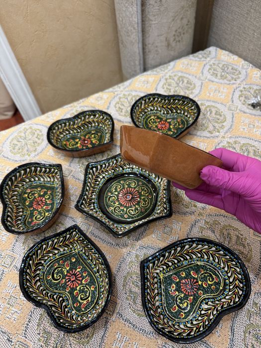 Керамика.  Сувенир Национальная посуда набор