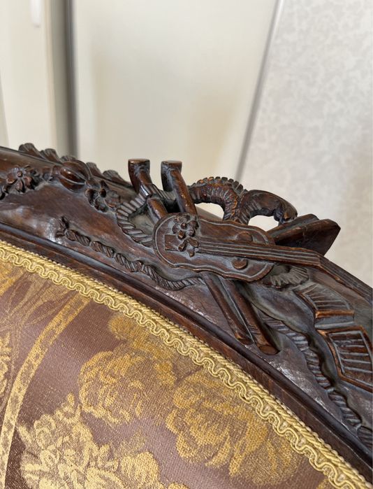 Scaun stil venețian / baroc – lemn sculptat, piesă vintage