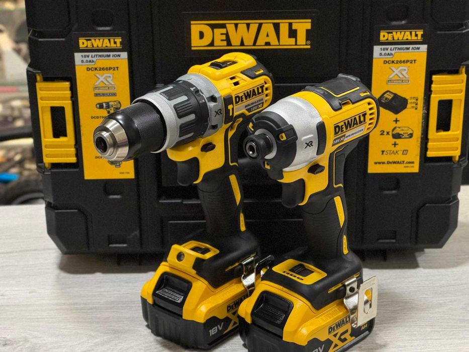 Комплект безчетков винтоверт и бормашина DeWALT DCK266P2T