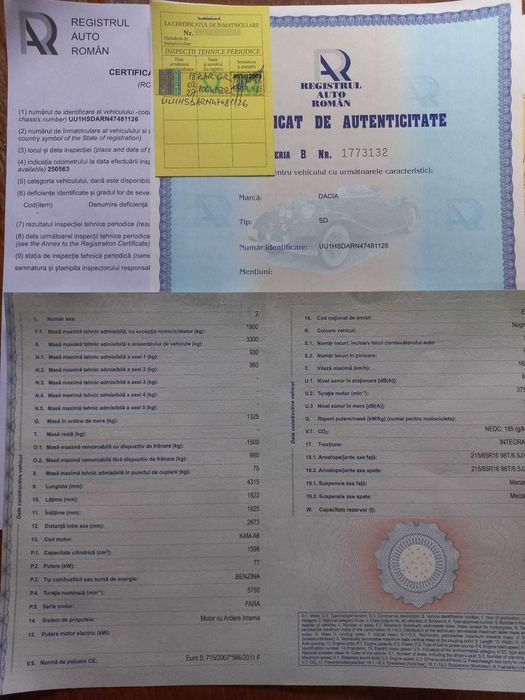 Dacia Duster 1.6 4x4 RAR. FISCAL Revizie noua