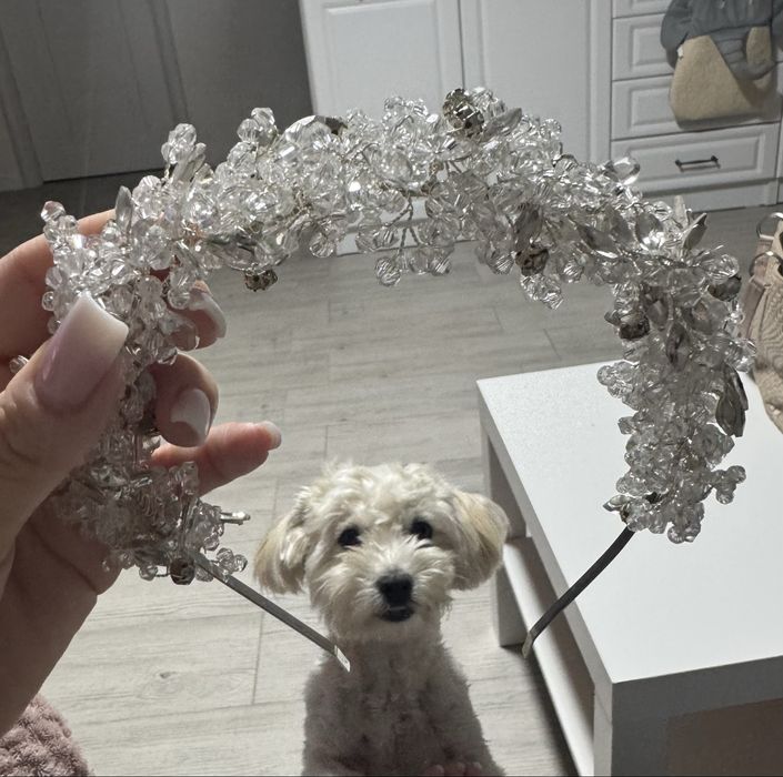 Vand diadema + cercei mireasa