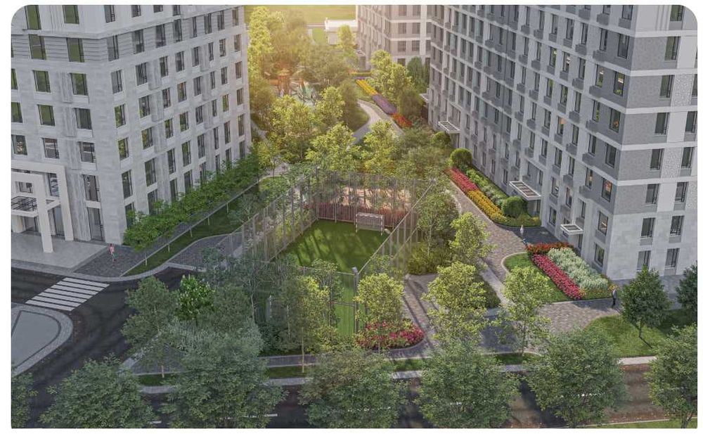 Евро-трешка- 70 м² у метро: Город в Городе, ОЗЕРО, ипотека 15% (XS)