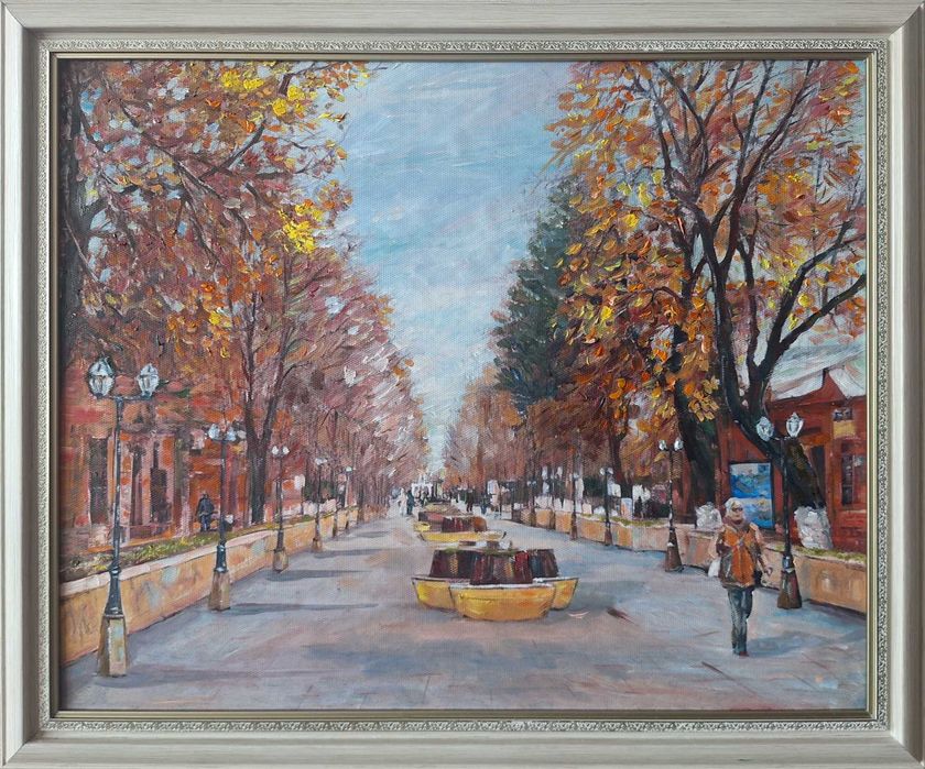 Пишу картины масляными красками