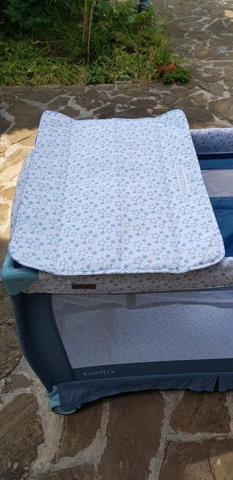 CHIPOLINO Кошара 2 нива със сенник БЕЛА СИН ЛЕН