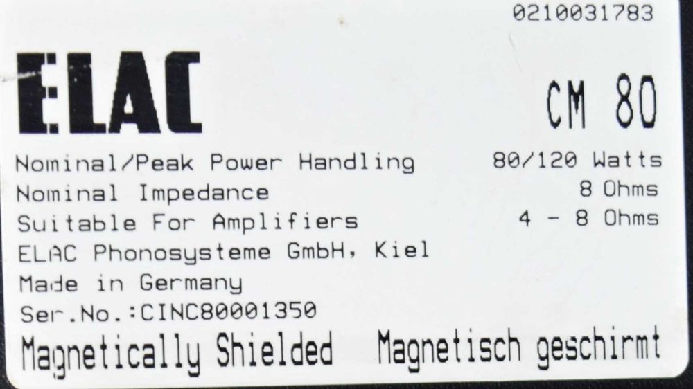 Boxa centru Elac CM 80, boxe, center