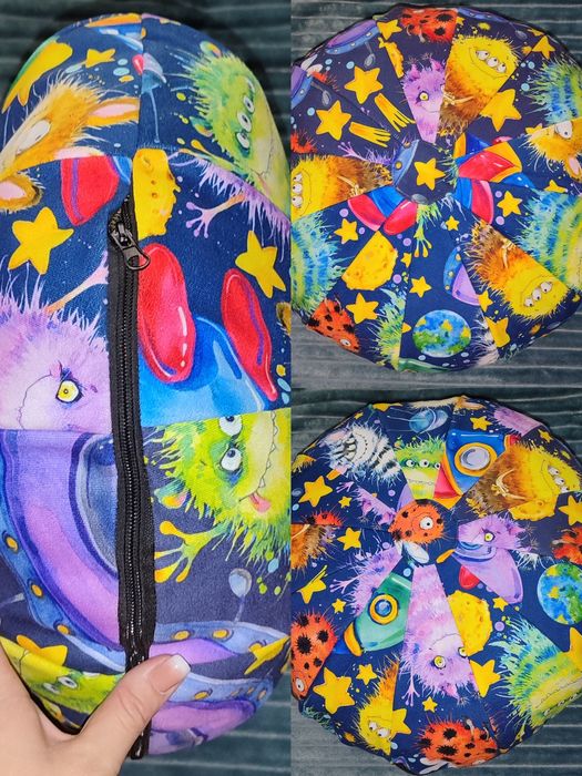 Круглые подушки пуфики для деток