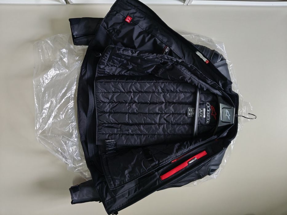Geaca moto piele ALPINESTARS CALIBER BLACK marimea 50