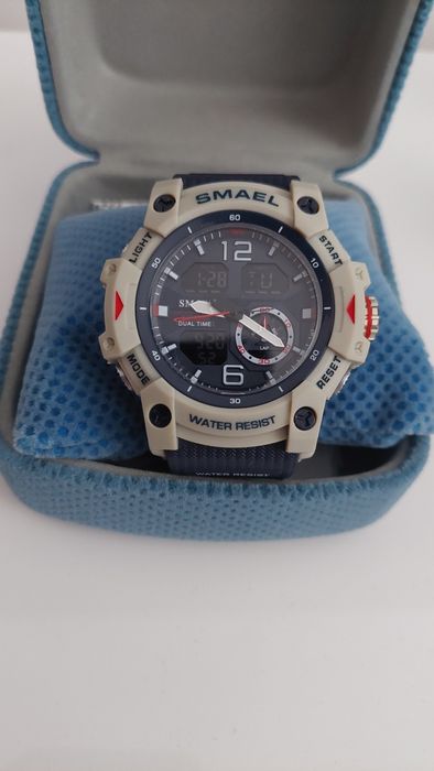 Ceas sport NOU militar cronograf digital analogic