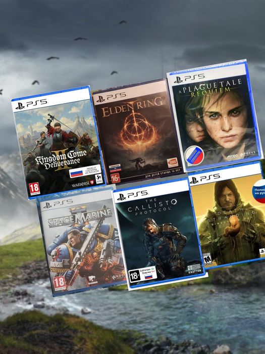 Диск/ps5/игры/Продам/обмен/Elden Ring/Plague Tale/Kingdome Come