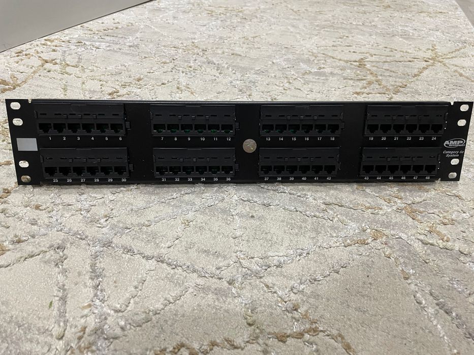 Патч-панель, Cat.5e, UTP, 2U AMP Netconnect 48 порта