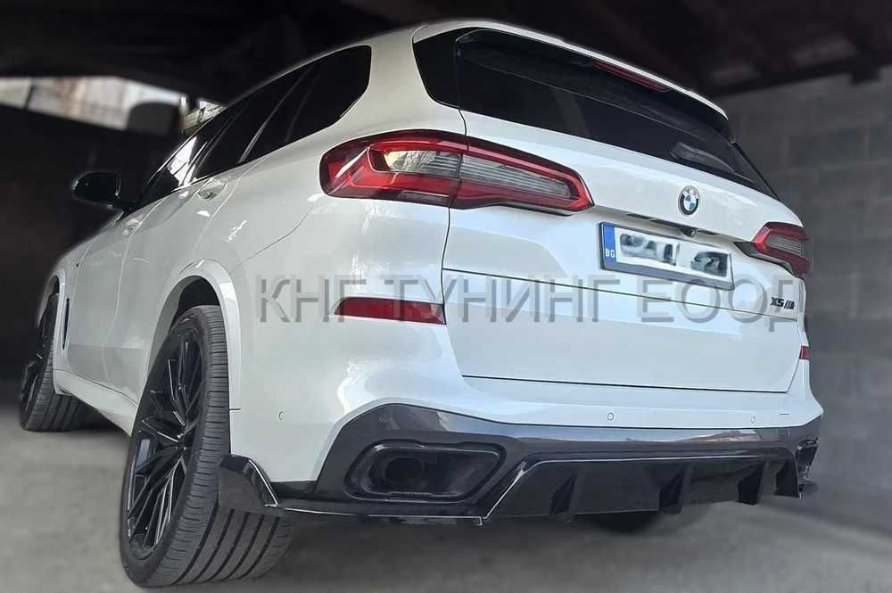 Дифузьор за бмв х5 г05 м пакет / bmw x5 g05 diffuser m  / добавка за задна броня