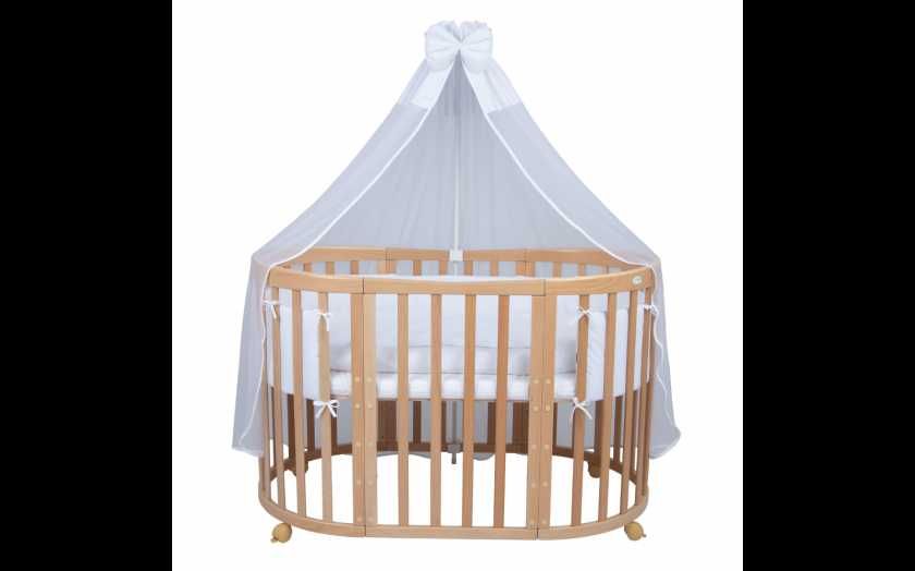Комплект Кошара за Бебе Смарт 7в1 Овал, Детско Легло 0-10 Натурал 88