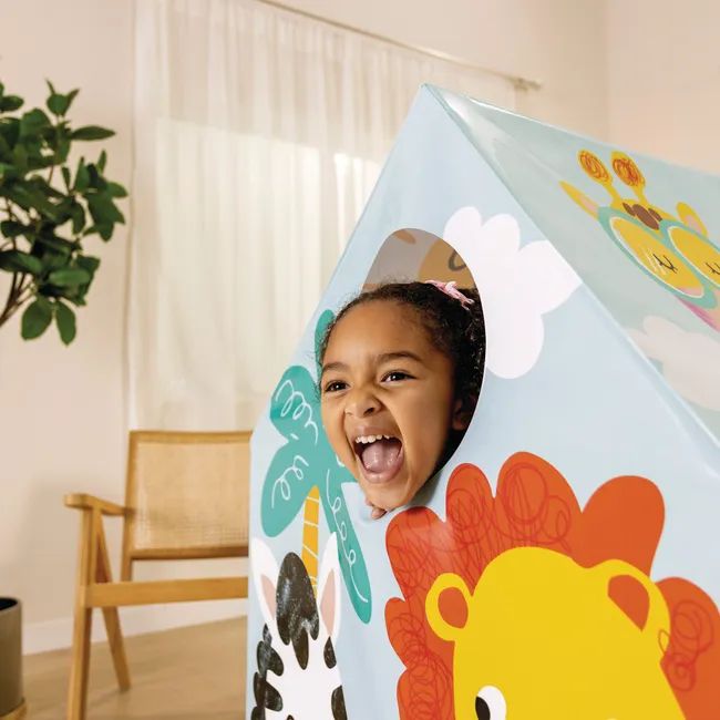 Детска палатка за игра Jungle Intex, цветна, 107 x 95 x 75 см